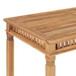 Garden Dining Table 110x65x80 cm Solid Teak Wood 49385