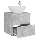 Wall-Mounted Sink Vanity Concrete Grey 49.5 x 44.5 x 66.5 cm 890305