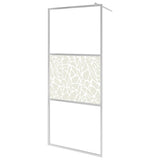 Walk-in Shower Wall ESG Glass with Stone Design 80x195 cm 146650