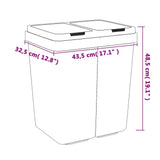 Dual Bin White 2x25 L 154981