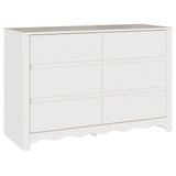 Chest of Drawers with Drawer Drammen White 111 x 43 x 73.5 cm 42003051