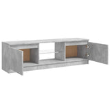 TV Cabinet with LED Lights Concrete Grey 120x30x36 cm 804287