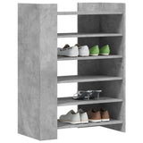 Shoe Cabinet Concrete Grey 74.5x37.5x100 cm Engineered Wood 848433