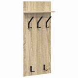 Wall-Mounted Coat Rack with Shelf Sonoma Oak 40 x 10 x 90 cm 874453