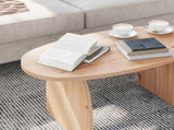 Coffee Table Brown 80 x 40 x 35 cm Solid Pine Wood 873532