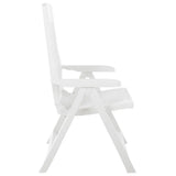 Garden Chair Set of 2 White Plastic Standard 48760