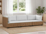 3 pcs Rattan Lounge Set with Cushions GENDT Natural Rattan 3429858