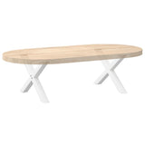 Coffee Table Legs X-Shaped 2 pcs White 50x cm Steel 4012877