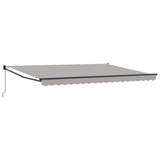 Retractable Awning Light Grey 4 x 2 m 3419090