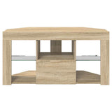 Corner LED TV Cabinet Wall-mounted Sonoma Oak 100 x 40 x 50 cm 889797