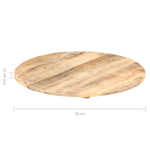 Table Top Solid Mango Wood Round 15-16 mm 50 cm 286000
