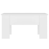 Coffee Table White 79x49x41 cm Engineered Wood 809692
