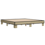 Bed Frame without Mattress Sonoma Oak 160x200 cm 3280228
