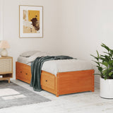 Day Bed without Mattress Wax Brown 80x200 cm Solid Wood Pine 844477