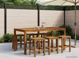 Garden Bar Table Natural 141 x 80.5 x 105 cm Solid Acacia Wood 901260