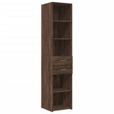 Highboard Brown Oak 40x42.5x185 cm Engineered Wood 3281447
