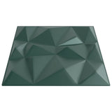 Wall Panels 12 pcs Green 50x50 cm XPS 3 m Diamond 4100061