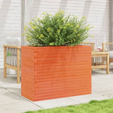 Garden Planter Wax Brown 90x40x68.5 cm Solid Wood Pine 3282491