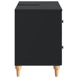 Bathroom Sink Cabinet ALKMAAR Black 82 x 41x 59 cm 896136