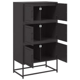 Sideboard Black 68,5x38,5x123,5 cm Steel 846488