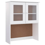 Highboard ALTA White 77x35x165 cm Solid Wood Pine 3187772