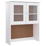 Highboard ALTA White 77x35x165 cm Solid Wood Pine 3187772