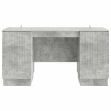 Desk with Door Concrete Grey 142.5 x 50 x 75 cm Engineered Wood 3414624