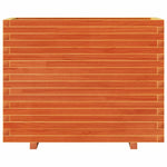 Garden Planter Wax Brown 90x40x72 cm Solid Wood Pine 3282636