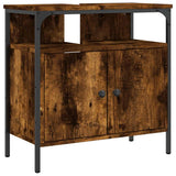 Bathroom Sink Cabinet Smoked Oak 60x30x60 cm Engineered Wood 842438