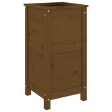 Garden Planter Honey Brown 40x40x78 cm Solid Wood Pine 825278