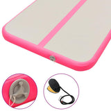 Inflatable Gymnastics Mat with Pump 500x100x10 cm PVC Pink 91918