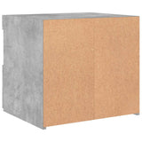 Bedside Cabinets with LED Lights 2 pcs Concrete Grey 50x40x45 cm 836770