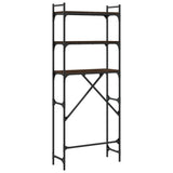 Washing Machine Shelf Brown Oak 67x25x163 cm Engineered Wood 838987