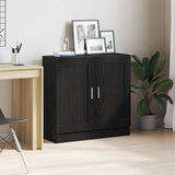 Book Cabinet Black Oak 82.5 x 30.5 x 80 cm Engineered Wood 862515