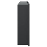 Shower Niche Matt Black 62x32x9 cm Stainless Steel 4005130