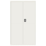 ZNTS File Cabinet White 105x40x180 cm Steel 339768