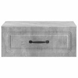Wall-Mounted Bedside Cabinet with Drawer 2 pcs Concrete Grey 899302