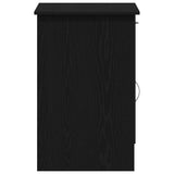 Desk with Drawer Black Oak 100 x 50 x 76 cm Engineered Wood 862464