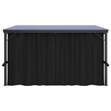 Gazebo with Curtain 405x294x244 cm Anthracite 48599