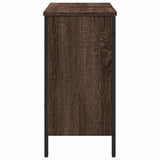 Bathroom Sink Cabinet Brown Oak 80x30x60 cm Engineered Wood 842455