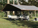 Camping Tarp Grey and Orange 420x440 cm Waterproof 94675