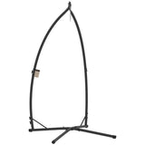 Hammock Chair Stand Only, Hanging Chair Stand with X-Shape Base, Heavy Duty Steel Single Hammock Egg T3398P324045