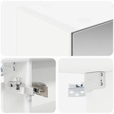 Bathroom Mirror Cabinet White 50 x 14.5 x 70 cm Engineered wood 889047