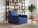 Armchair Police Blue 70 x 81 x 82 cm Velvet 42041033