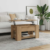 Coffee Table Artisan Oak 79x49x41 cm Engineered Wood 856929