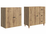 Cabinet Set 2 pcs 66 x 34.5 x 90 cm Engineered Wood 3416483