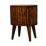 Stripe Chestnut Bedside IN3554