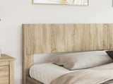 Bed Frame with Storage and Headboard Sonoma Oak 200 x 200 cm 3414277