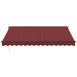Manual Retractable Awning Burgundy 400x350 cm 3214998