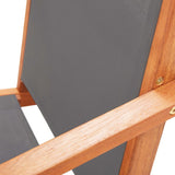 Garden Chair Grey Solid eucalyptus wood Medium Foldable 48696